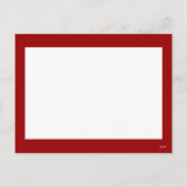 Zebra Christmas Froher Festtage Feiertagspostkarte (Rückseite)