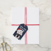 Zebra Christmas Zebras Winter Animals Geschenkarti Geschenkanhänger (Mit Garn)