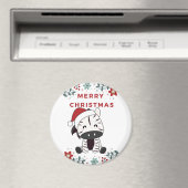 Zebra Christmas Zebras Winter Animals Magnet (In Situ (Geschirrspüler))