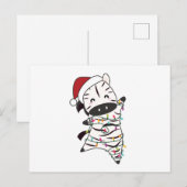 Zebra Christmas Zebras Winter Animals Postkarte (Vorne/Hinten)