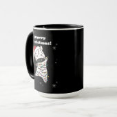 Zebra Christmas Zebras Winter Animals Tasse (Vorderseite Links)