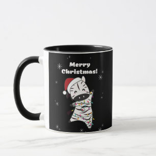 Zebra Christmas Zebras Winter Animals Tasse