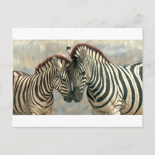 zebra-clip-art-3 postkarte (Vorderseite)