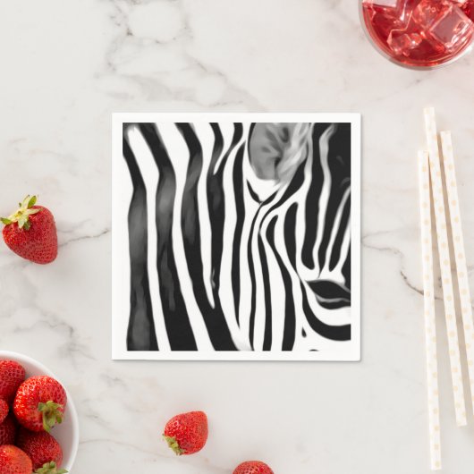 Zebra close up print   serviette (Beispiel)