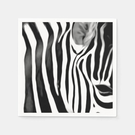 Zebra close up print   serviette (Vorderseite)