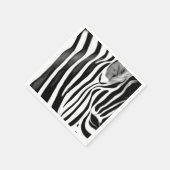 Zebra close up print   serviette (Ecke)