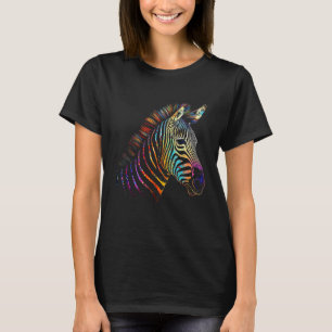 Zebra Colorful - Art Tierpark California T-Shirt