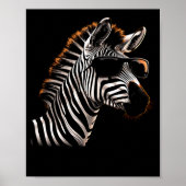 Zebra Coole Sonnenbrille Poster (Vorne)