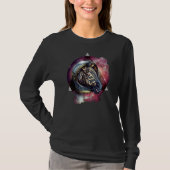 Zebra Cosmic Zebra Zebra Astronauten Space T-Shirt (Vorderseite)