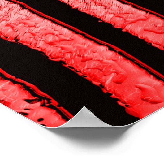 Zebra Couple Art Poster (Ecke)