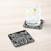 Zebra Couple Beverage Coaster Getränkeuntersetzer (Rechte Seite)