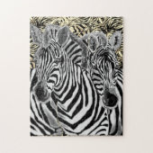 Zebra Couple Jigsaw Puzzle (Vertikal)