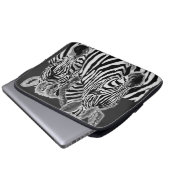 Zebra Couple Laptop Sleeve (Vorne Knopf)