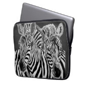 Zebra Couple Laptop Sleeve (Vorderseite Links)