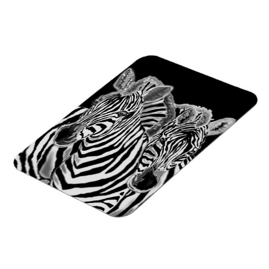Zebra Couple Magnet (Linke Seite)