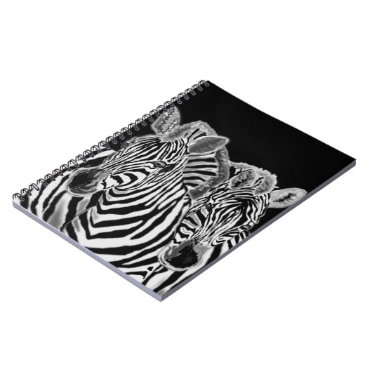 Zebra Couple-Notebook Notizblock (Linke Seite)