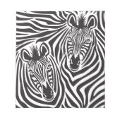 Zebra Couple Notizblock (Vorderseite)
