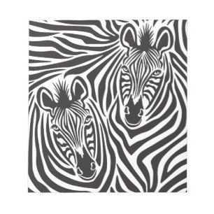 Zebra Couple Notizblock
