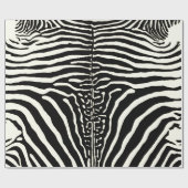 Zebra Cowhide Drucken Sie schwarz-weiß Umhüllungsp Geschenkpapier (Flach)