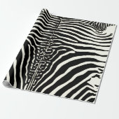 Zebra Cowhide Drucken Sie schwarz-weiß Umhüllungsp Geschenkpapier (Ungerollt)