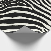 Zebra Cowhide Drucken Sie schwarz-weiß Umhüllungsp Geschenkpapier (Ecke)