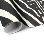 Zebra Cowhide Drucken Sie schwarz-weiß Umhüllungsp Geschenkpapier (Rolleneckpunkt)
