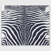 Zebra Cowhide Print Schwarzweiß Packpapier (Flach)
