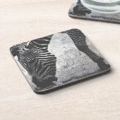 Zebra Crackle Untersetzer (Linke Seite)