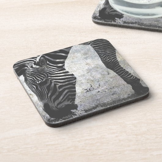 Zebra Crackle Untersetzer (Linke Seite)