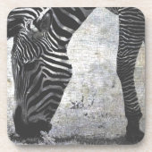 Zebra Crackle Untersetzer (Vorderseite)