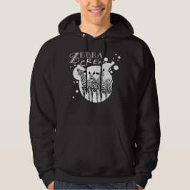 Zebra-Crew-Spritzer-Dunkelheits-Shirt Hoodie