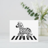 Zebra Crossing Postkarte (Stehend Vorderseite)
