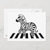 Zebra Crossing Postkarte (Vorne/Hinten)