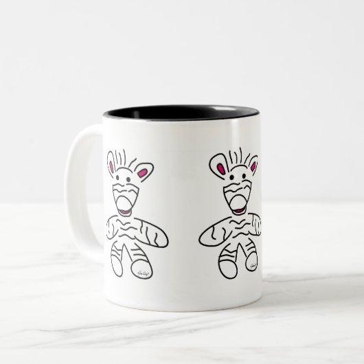 Zebra Cup Zweifarbige Tasse (Vorderseite Links)