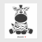 Zebra Custom-Cut Vinyl Sticker (Blatt)