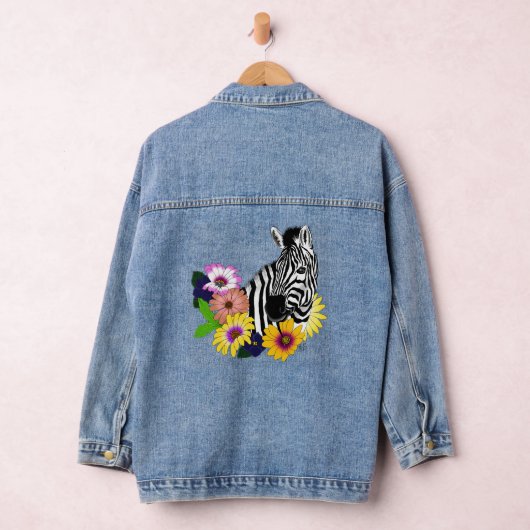Zebra Daisies Blue Jeansjacke (Hangar)