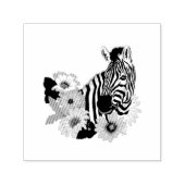 Zebra Daisies Blue Permastempel (Design)