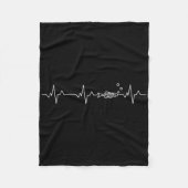 Zebra Danio Fish Heartbeat - Zebrafish Danio Rerio Fleecedecke (Vorderseite)