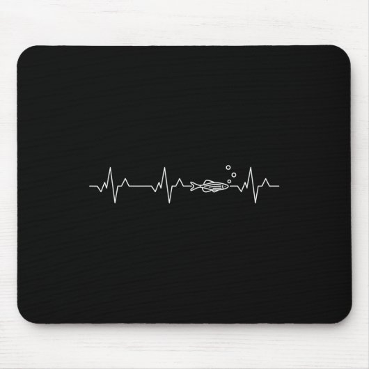 Zebra Danio Fish Heartbeat - Zebrafish Danio Rerio Mousepad (Vorne)