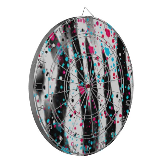 Zebra Dartscheibe (Vorderseite Links)