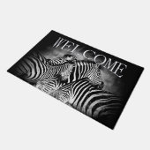 Zebra-Dazzle Fußmatte (Schrägansicht)