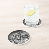 Zebra-Dazzle Getränkeuntersetzer (Seite)