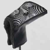 Zebra-Dazzle Golf Headcover (3/4 Vorderseite)