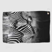 Zebra-Dazzle Golfhandtuch (Horizontal)