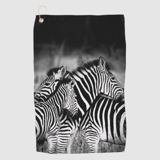 Zebra-Dazzle Golfhandtuch (Vorderseite)