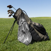 Zebra-Dazzle Golfhandtuch (Gras)
