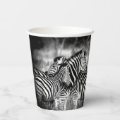 Zebra-Dazzle Pappbecher (Rückseite)