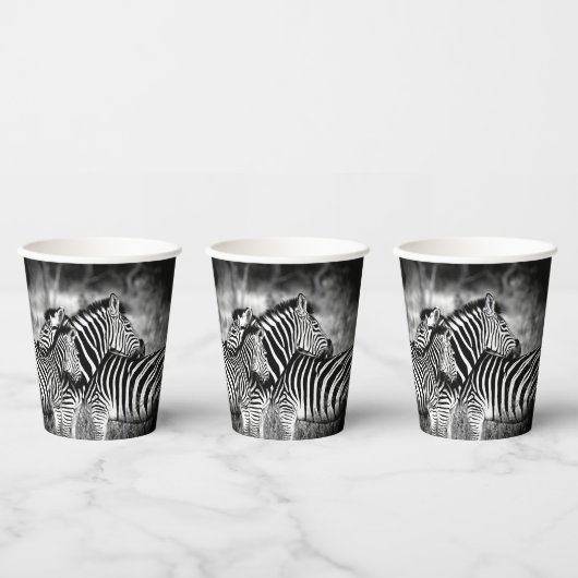 Zebra-Dazzle Pappbecher (Multi)