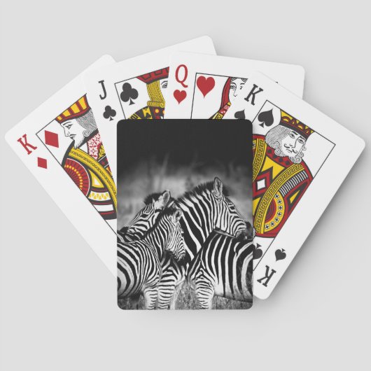 Zebra-Dazzle Spielkarten (Rückseite)