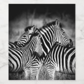 Zebra-Dazzle Weinetikett (Einzelnes Label)